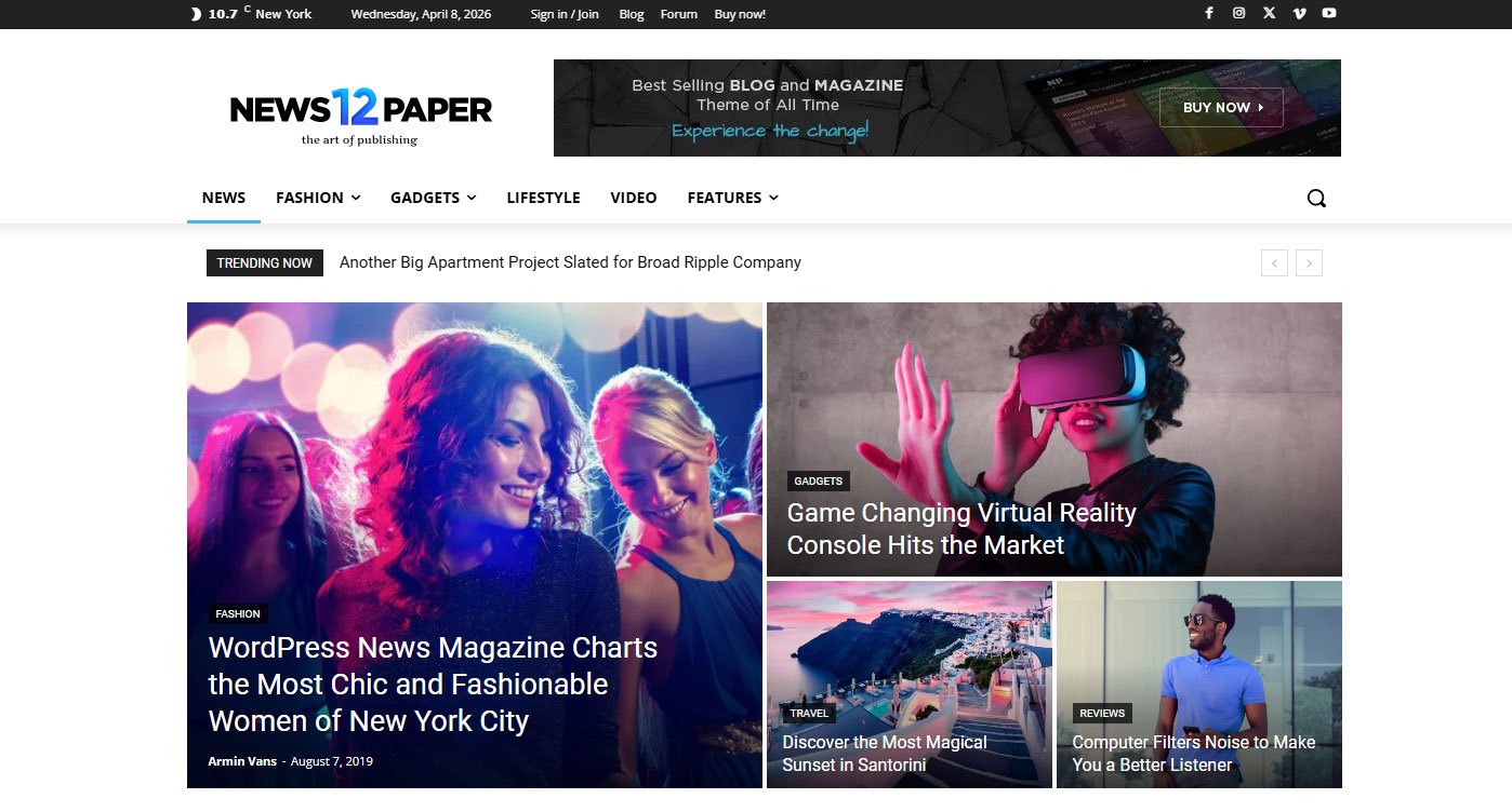 newspaper wordpress theme
